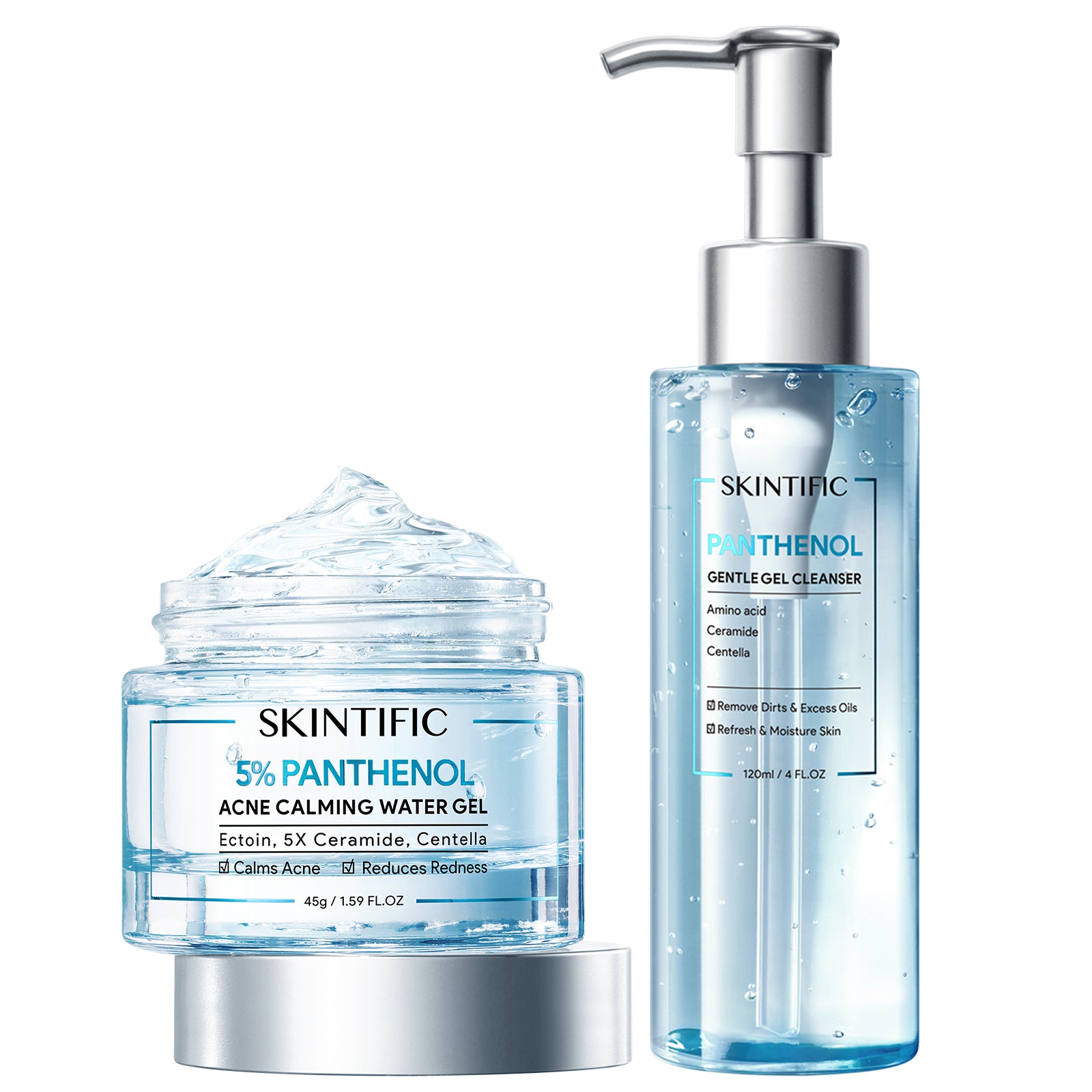 Panthenol Acne Calming Skincare Set for Oily Acne-Prone Skin