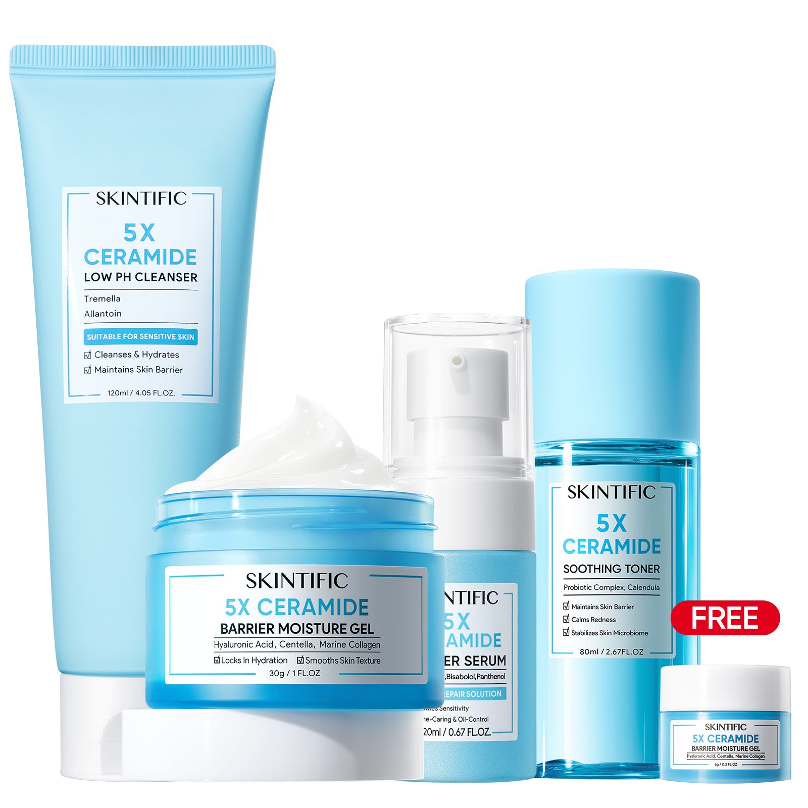 5X Ceramide Barrier Repair Set 4pcs