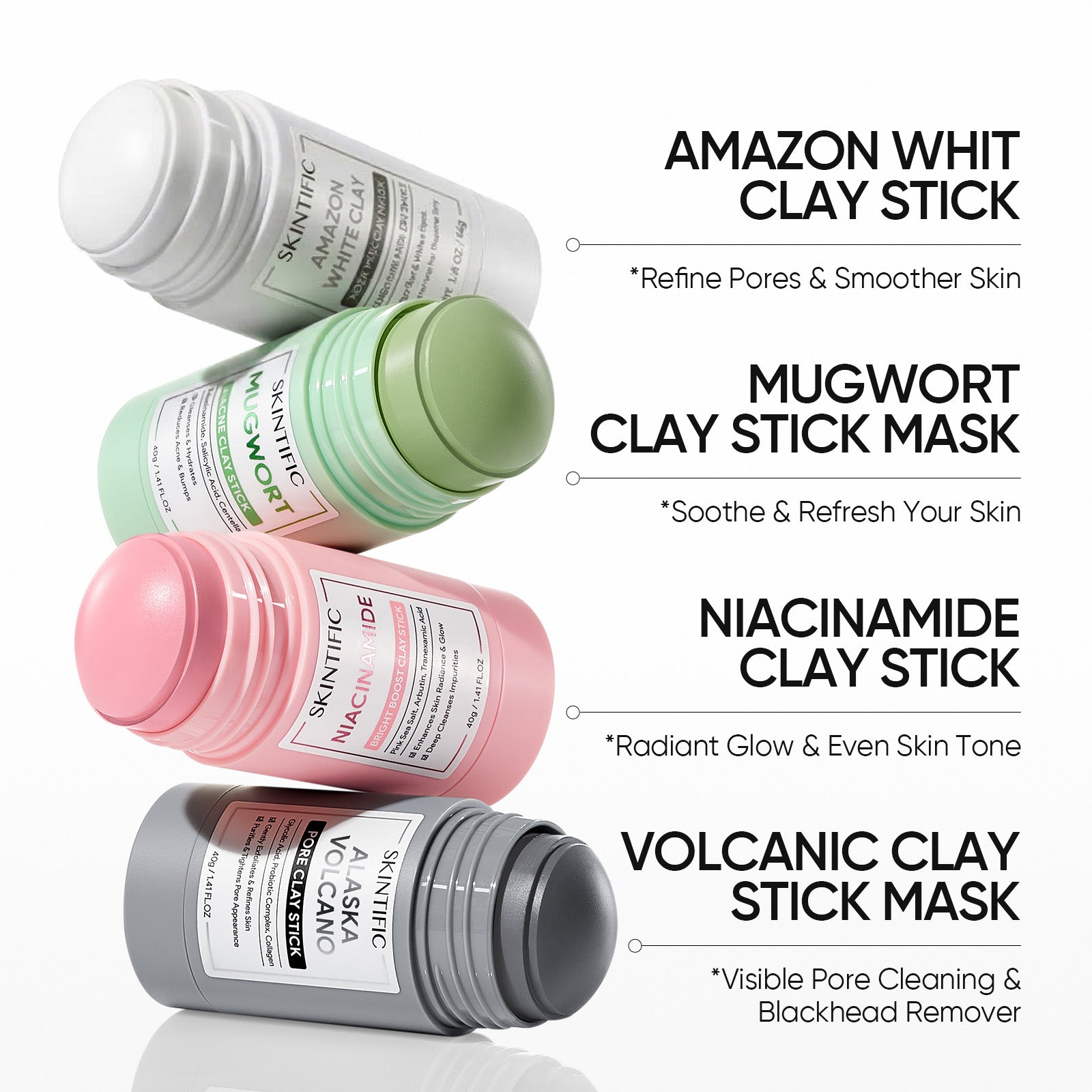 AMAZON WHITE CLAY PURIFYING CLAY STICK