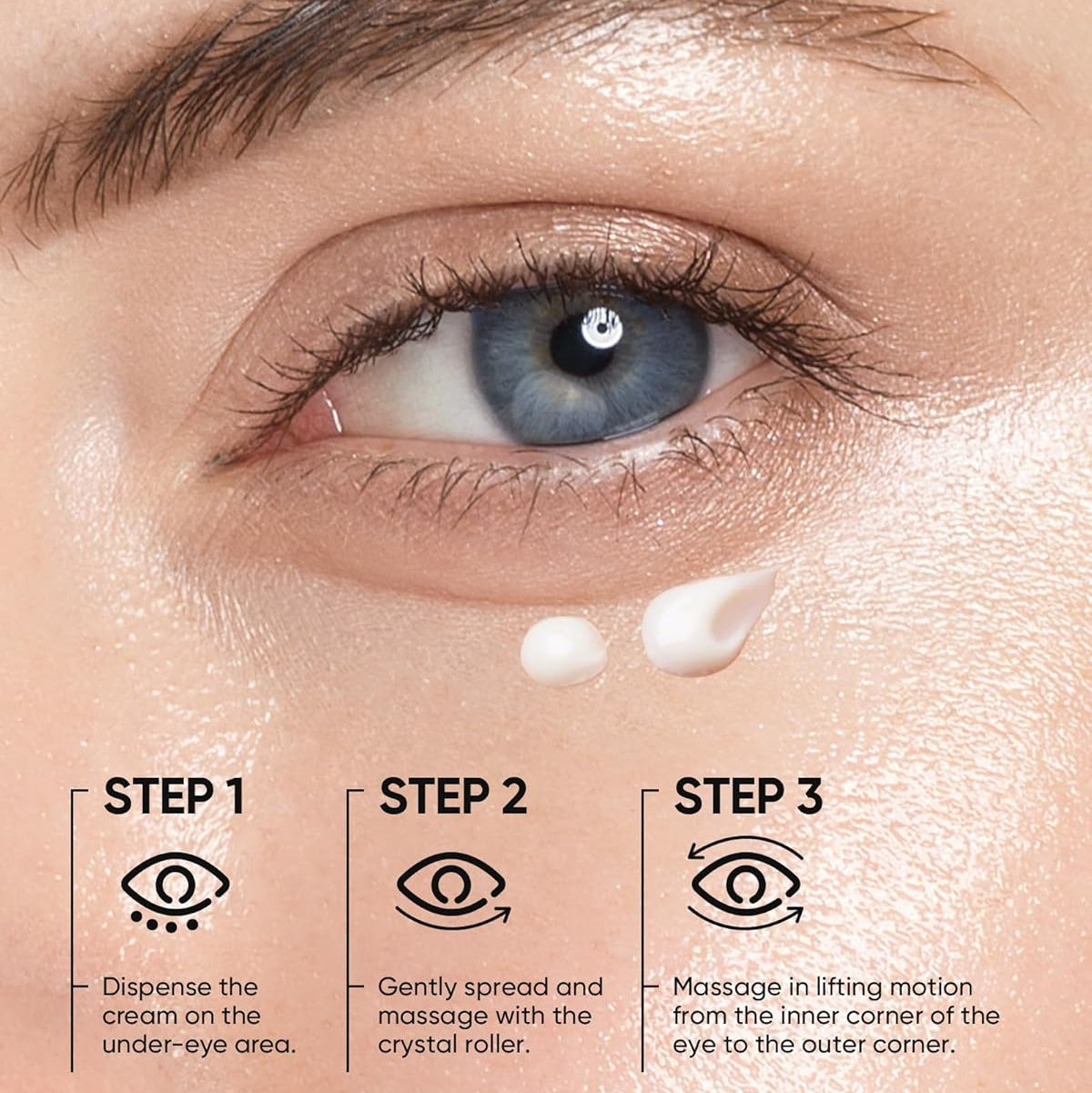 360° Crystal Massager Lifting Eye Cream