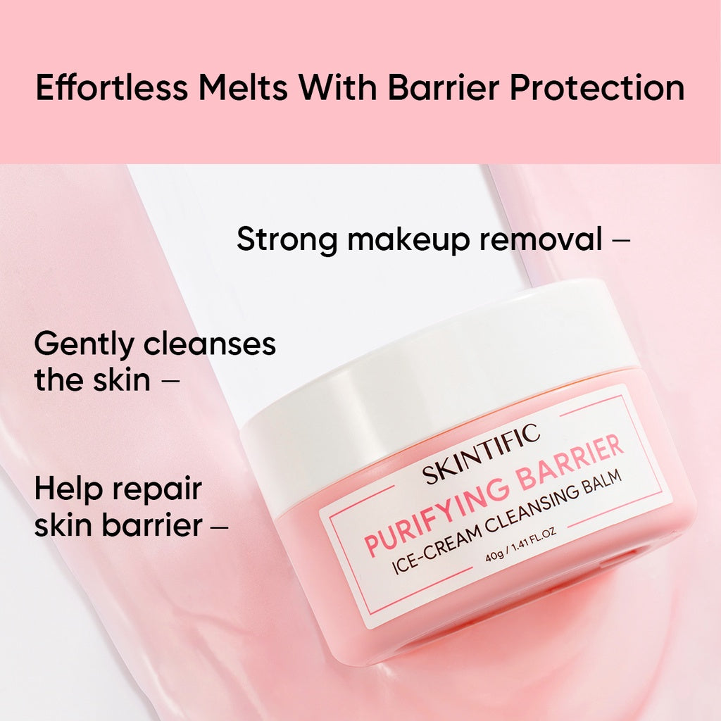 Purifying Barrier Ice Cream Cleansing Balm Makeup Remover