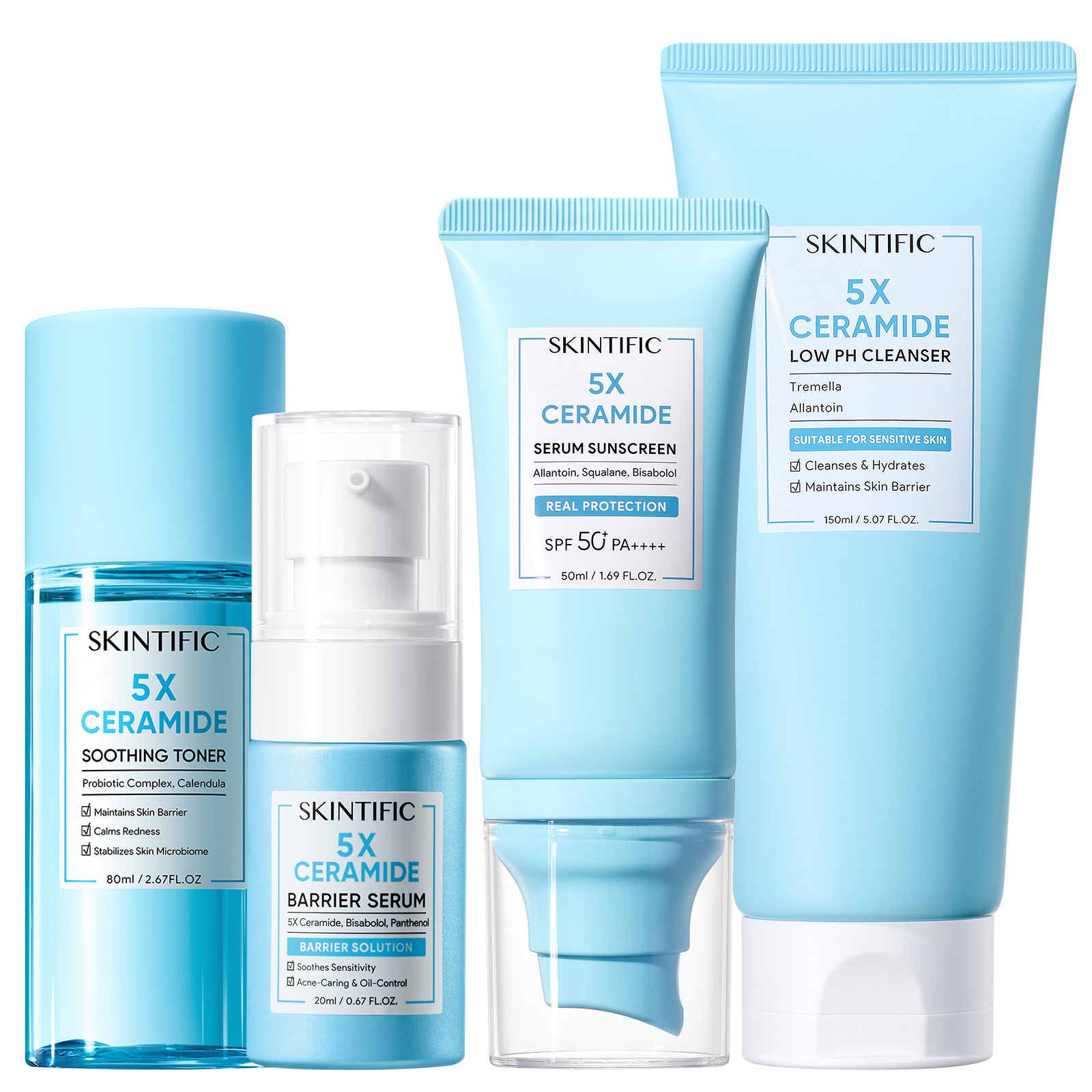 5X Ceramide Complete Barrier Repair Set for Sensitive Skin