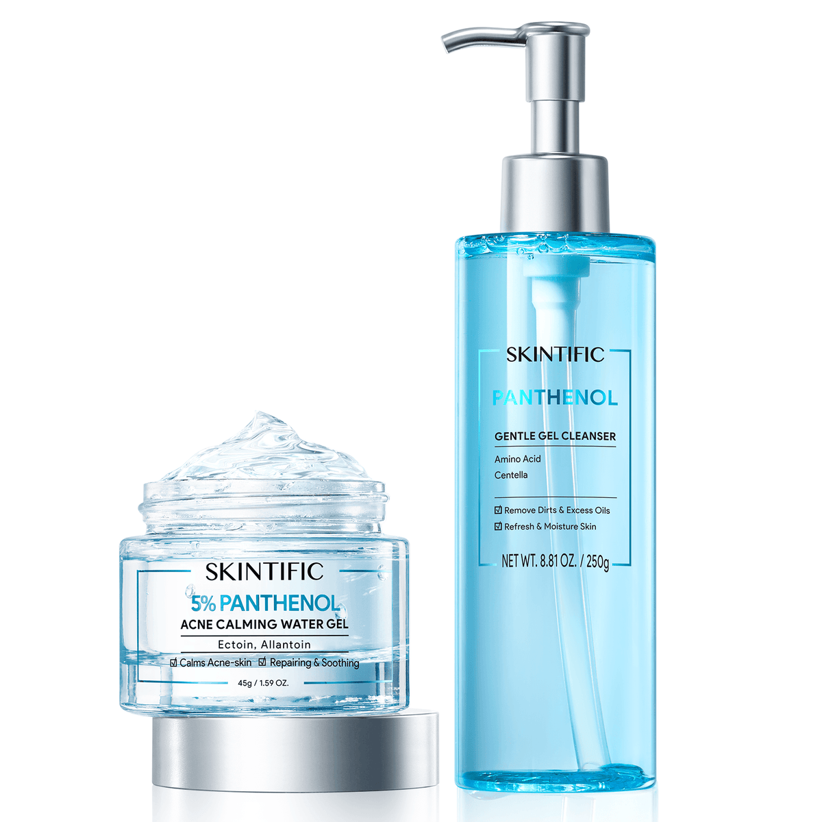 Panthenol Acne Calming Skincare Set for Oily Acne-Prone Skin