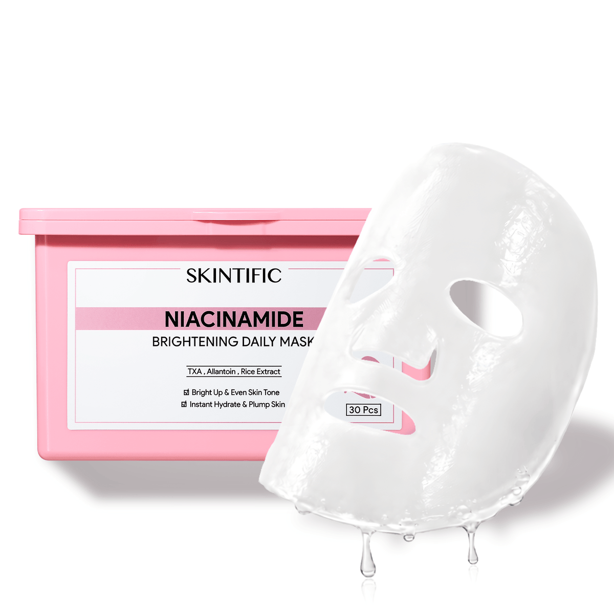 Niacinamide Brightening Sheet Mask | Daily Glow Care | SKINTIFIC