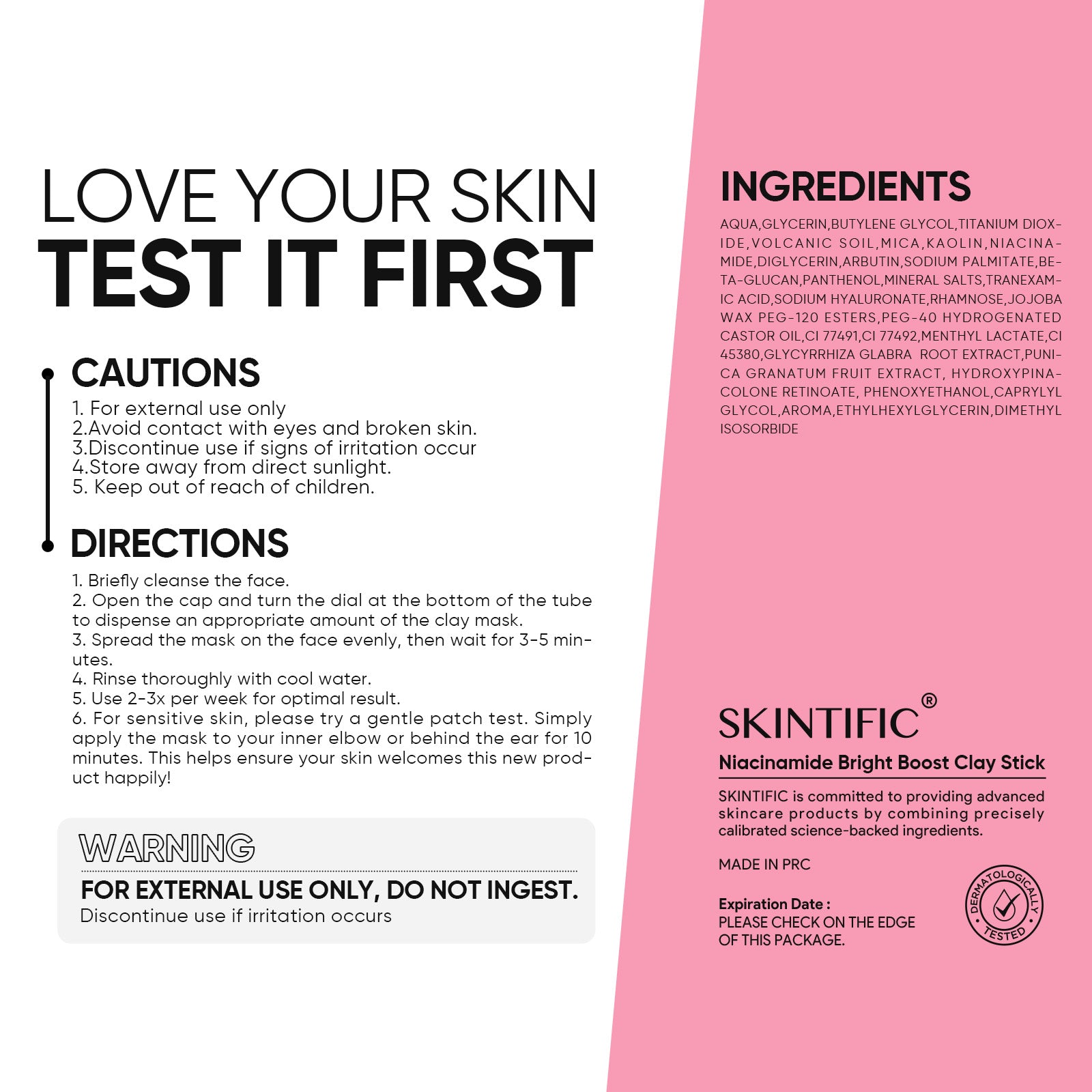 Niacinamide Bright Boost Clay Stick Mask
