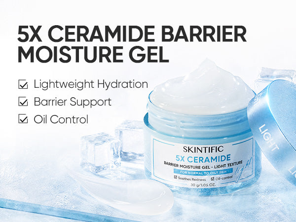5X Ceramide Barrier Face Moisture Gel Light Texture for Oily