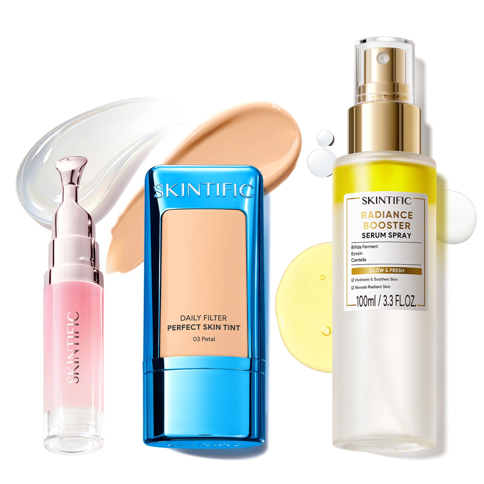 Skin Tint, Glow Serum Spray & Lip Serum Set