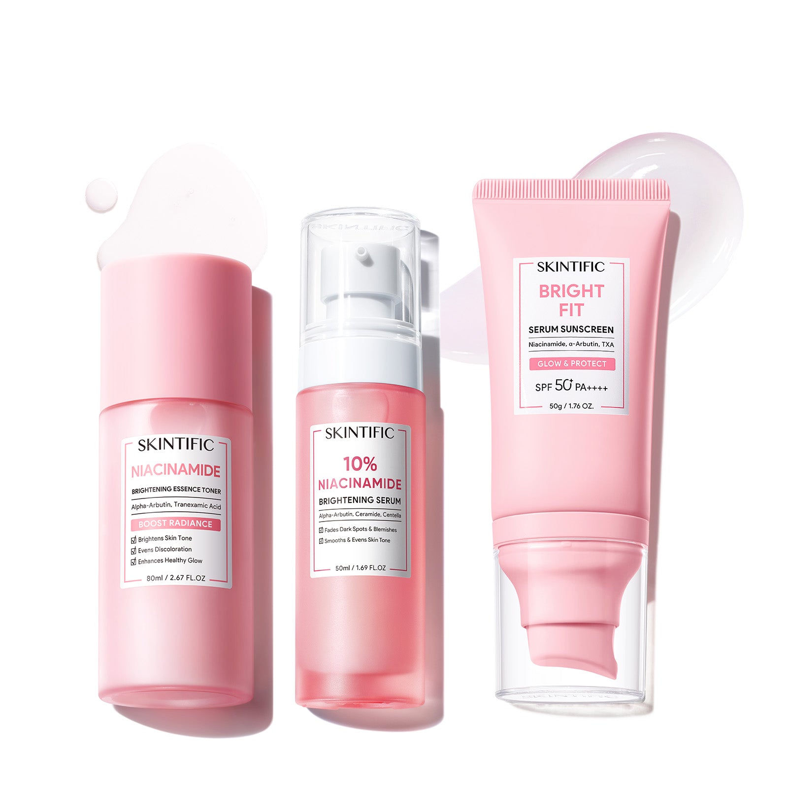 3-Step Niacinamide Brightening & SPF Routine Set 3pcs
