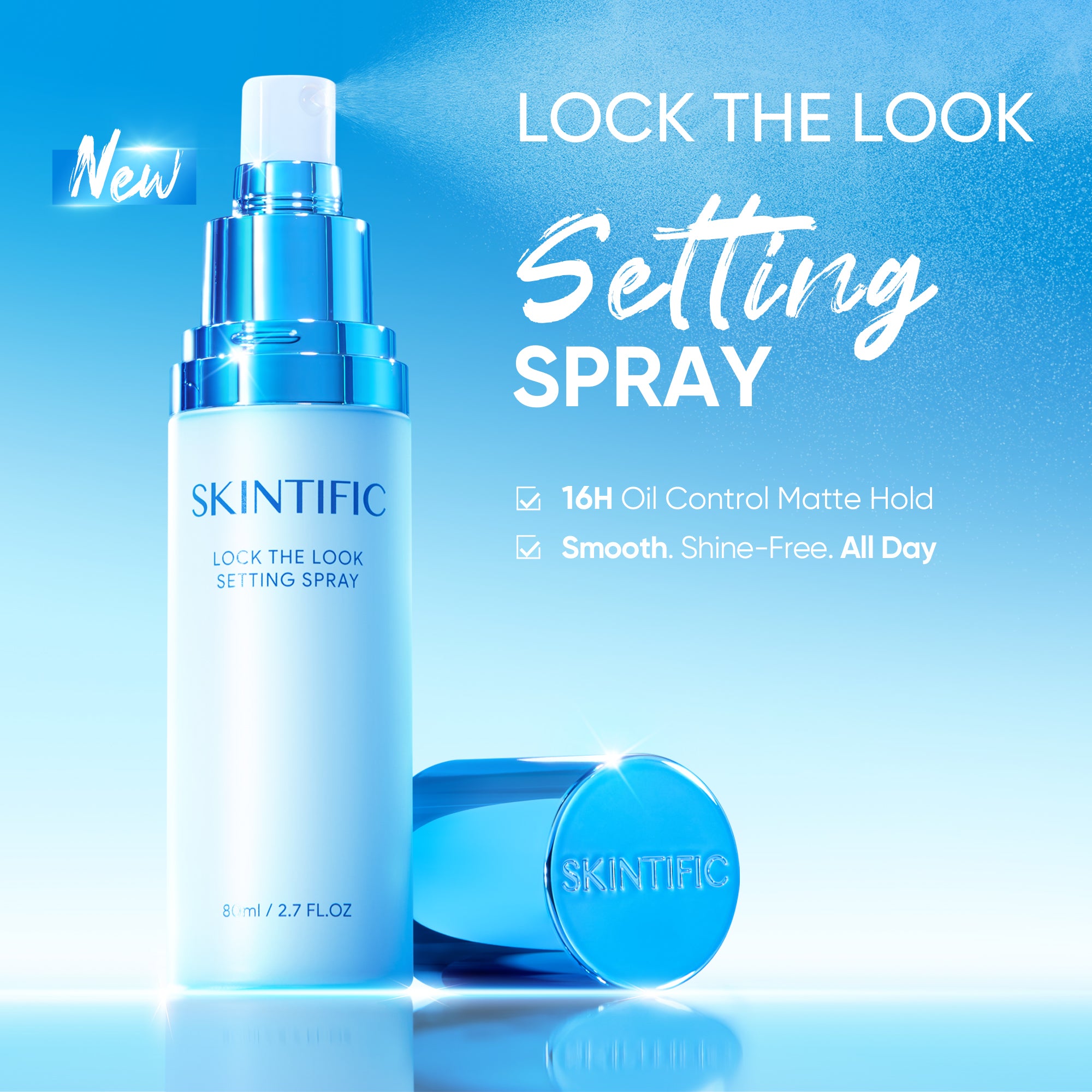 Lock The Look Setting Spray 16-Hour Long-Lasting Matte Finish