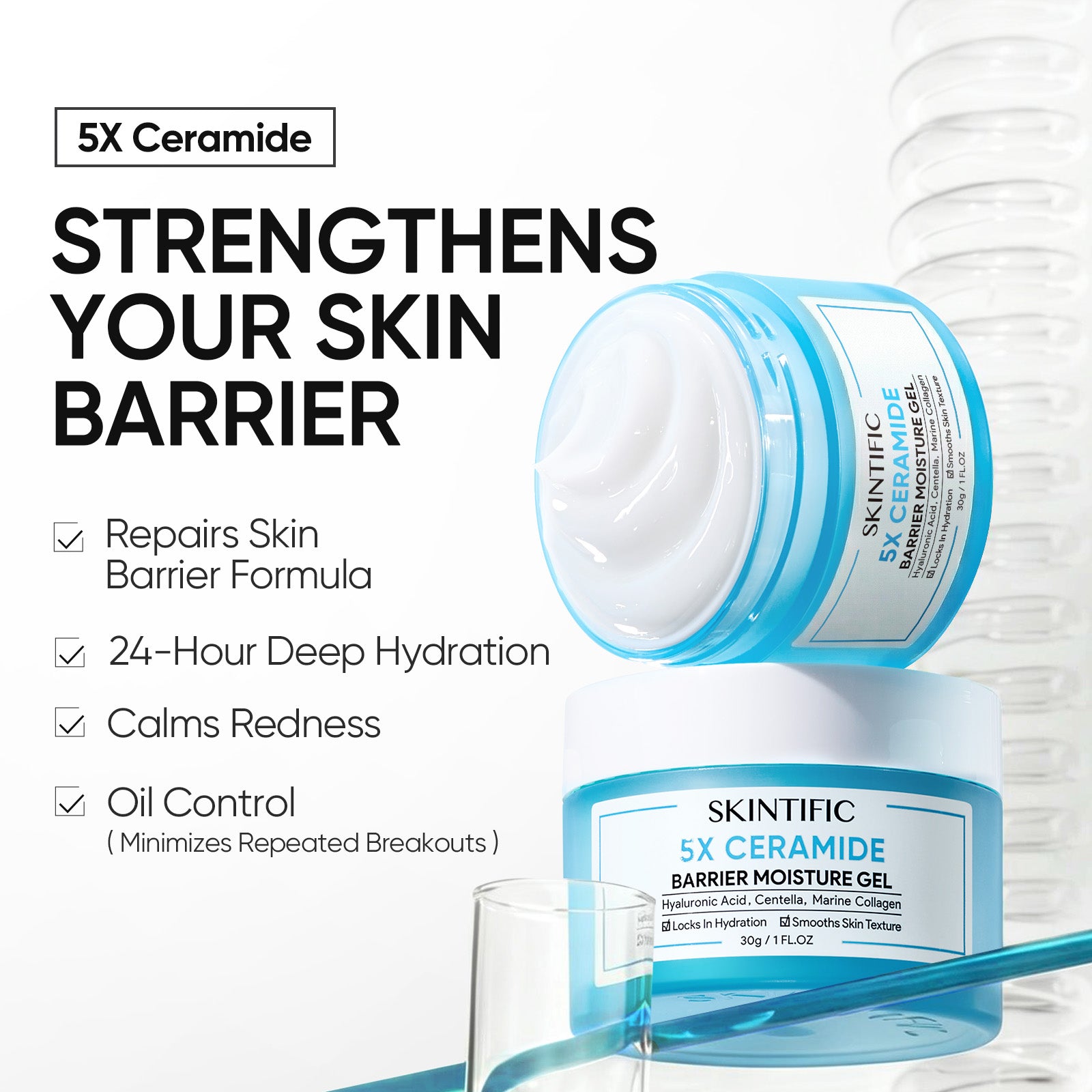 SKINTIFIC 5X Ceramide Barrier Repair Moisture Gel - Soothing&Hydrating