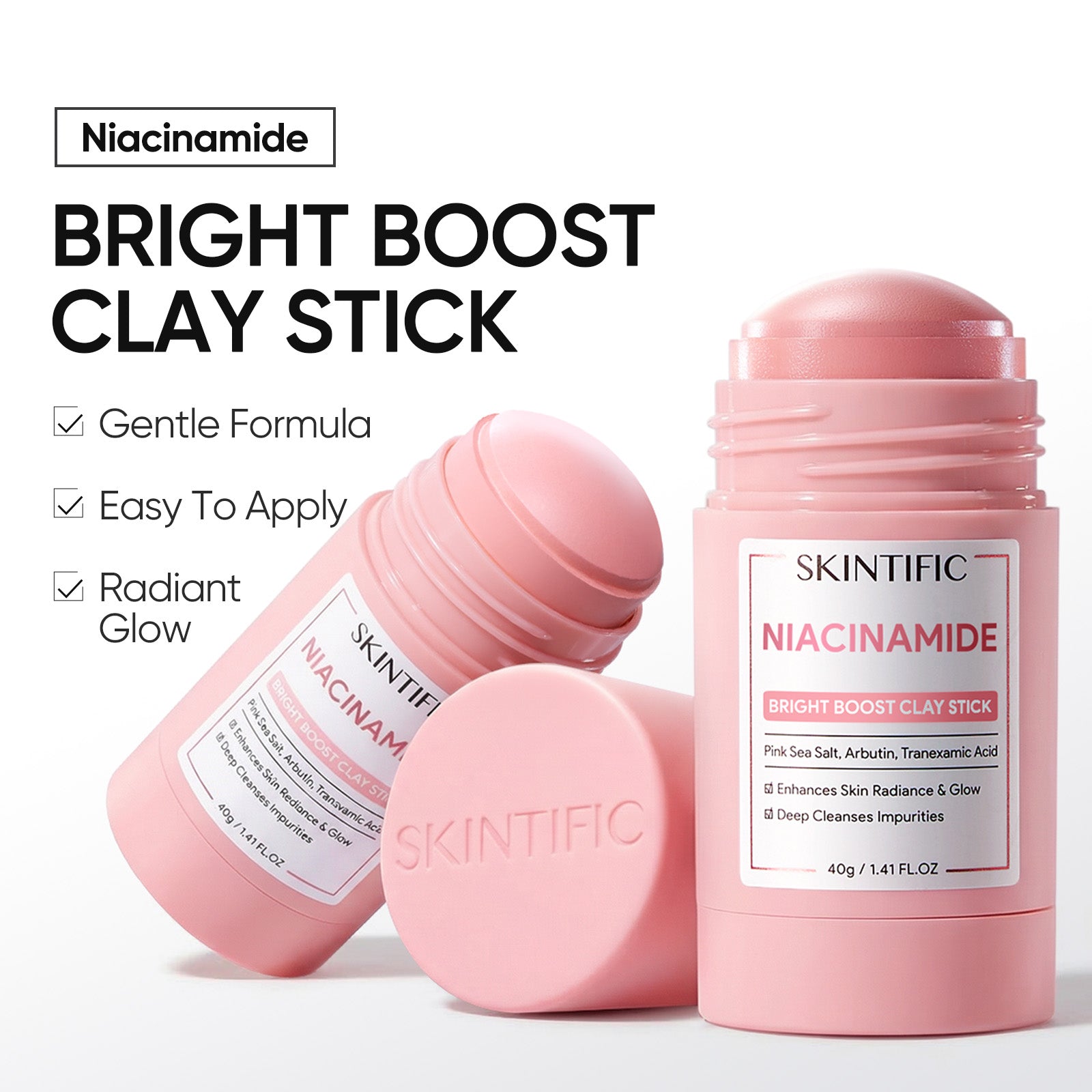 CLAY BEAUTY スキンケア 5点セット Clay Stick Mask Set for Pores, Acne & Brightening Pore Perfect Set