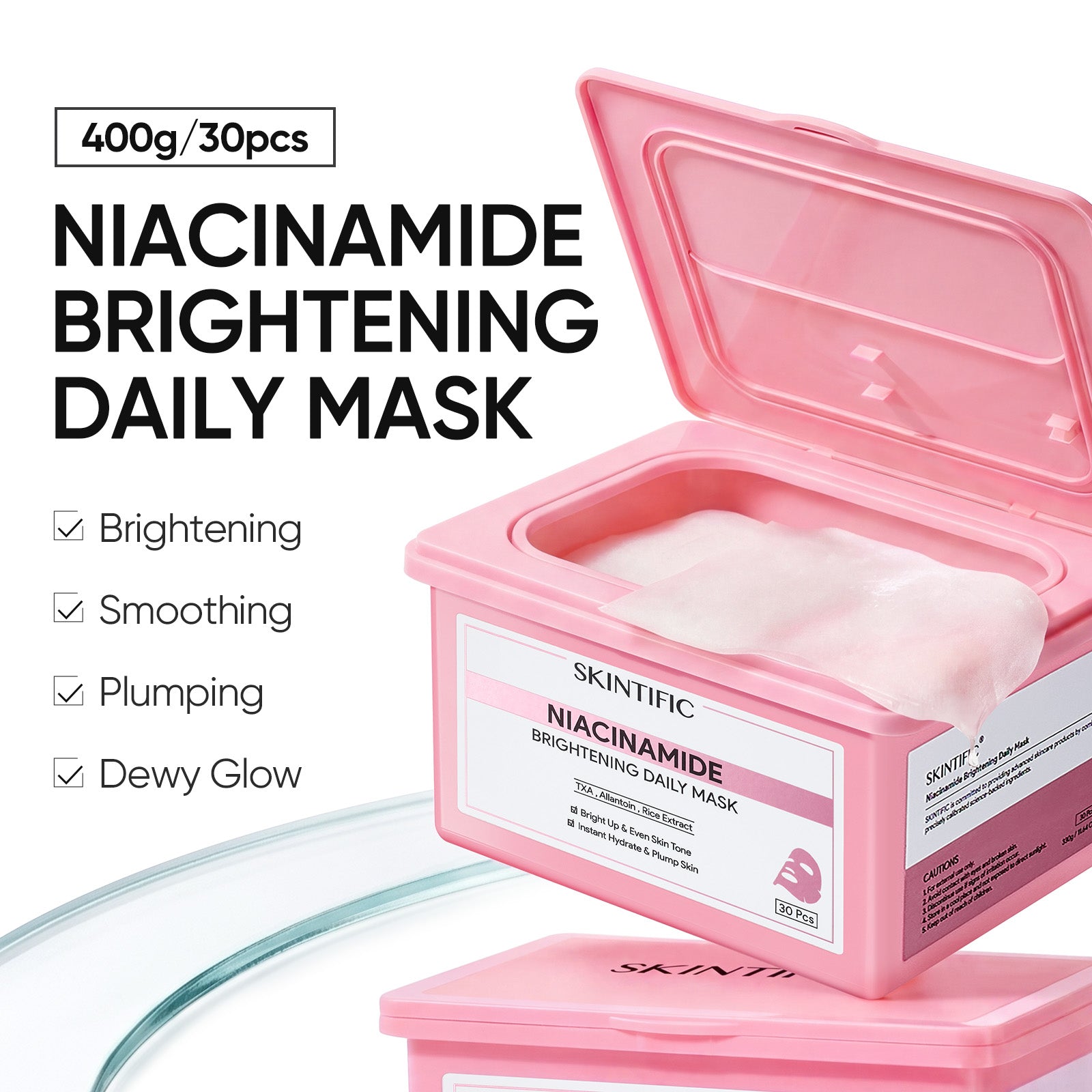 Niacinamide Brightening Sheet Mask | Daily Glow Care | SKINTIFIC