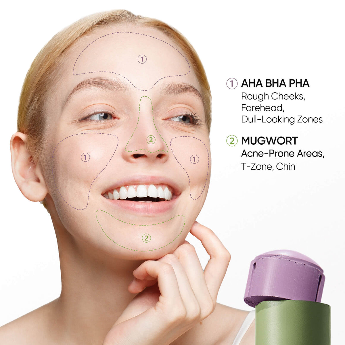 AHA BHA PHA Skin Resurfacing Clay Stick