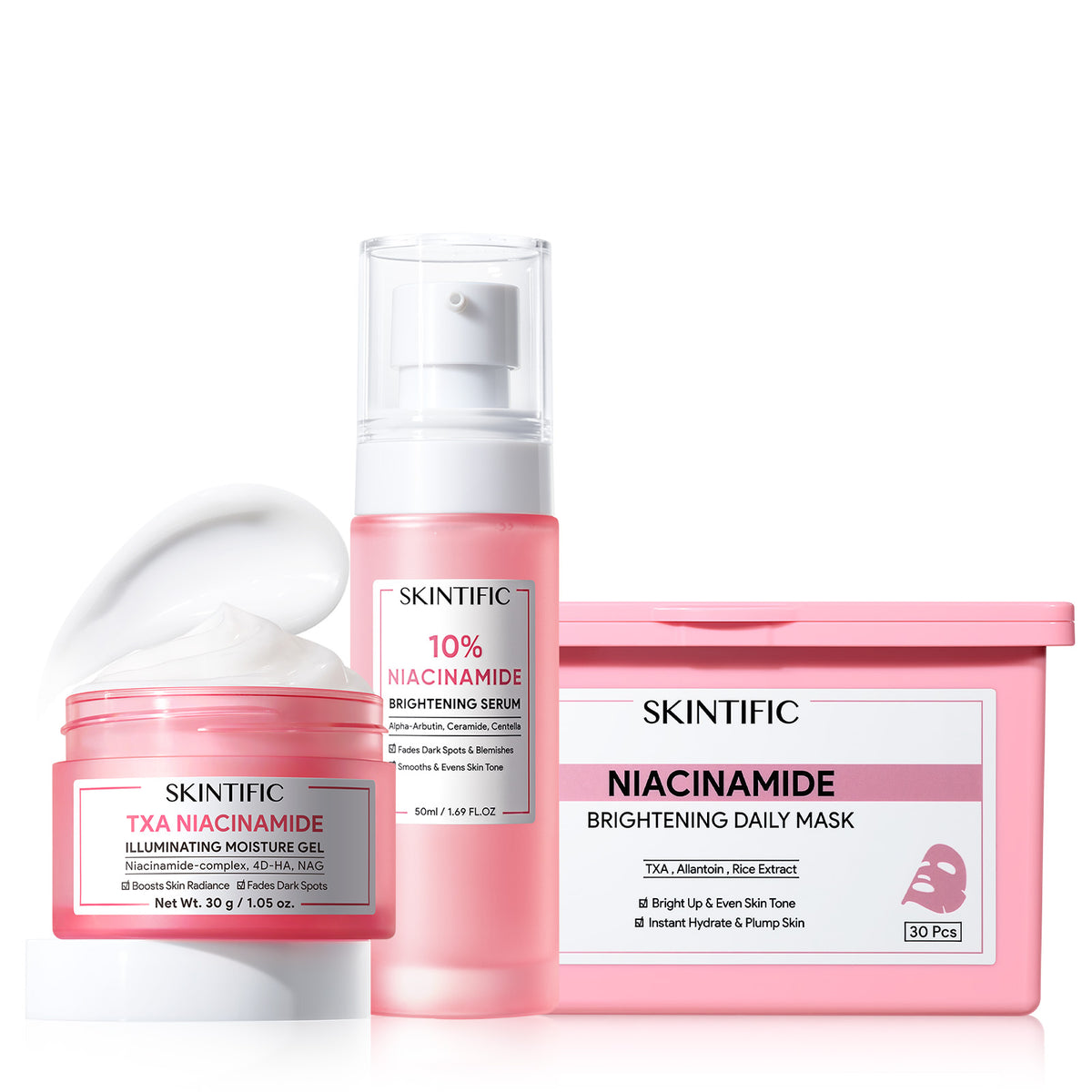 Niacinamide Glow Reset & Brightening Care Set 3pcs