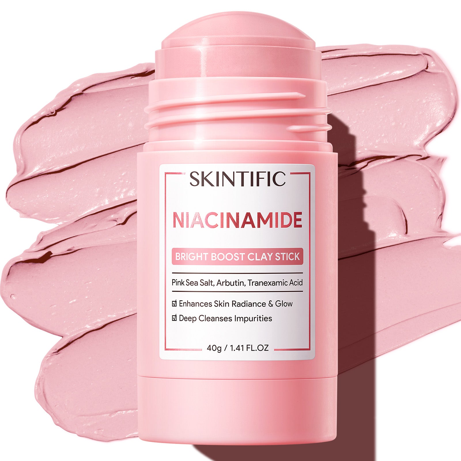 SKINTIFIC Clay Mask Sticks for Pores Acne and Brightening