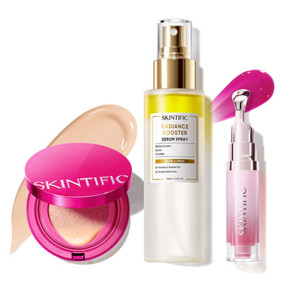 Glow Makeup Set with Cushion, Face Mist & Lip Serum