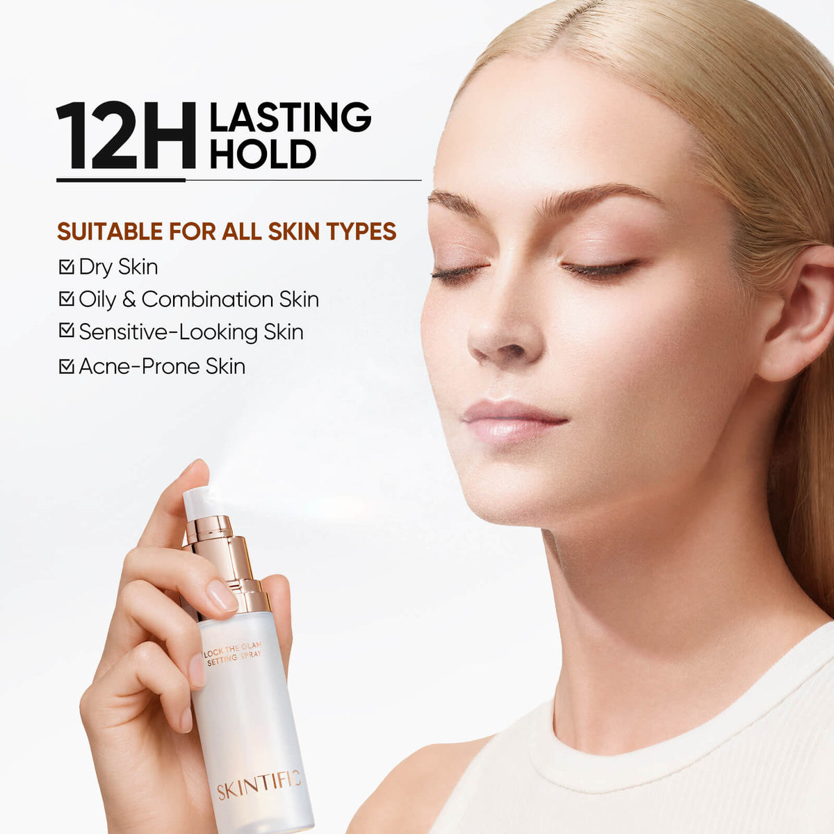 Powder Foundation & Setting Spray Makeup Set