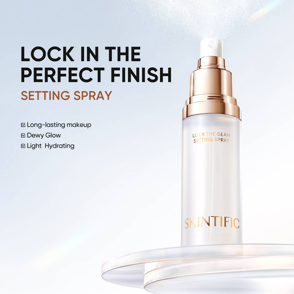 Powder Foundation & Setting Spray Makeup Set