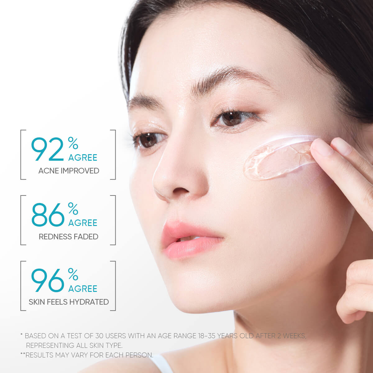 5% Panthenol Acne Calming Water Gel Fast-Absorbing Gel Moisturizer