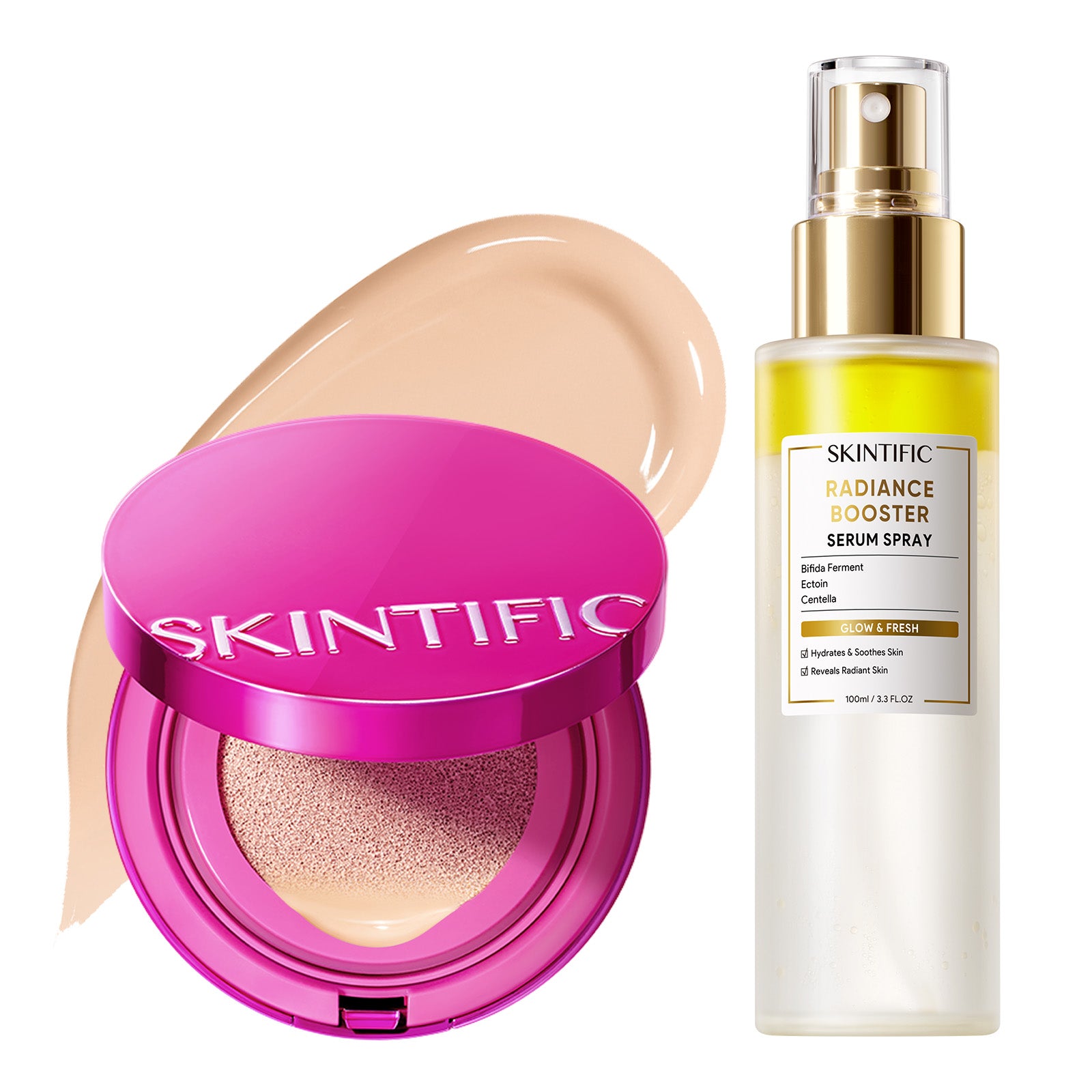 Glow Cushion Set Cushion Foundation + Radiance Serum Spray