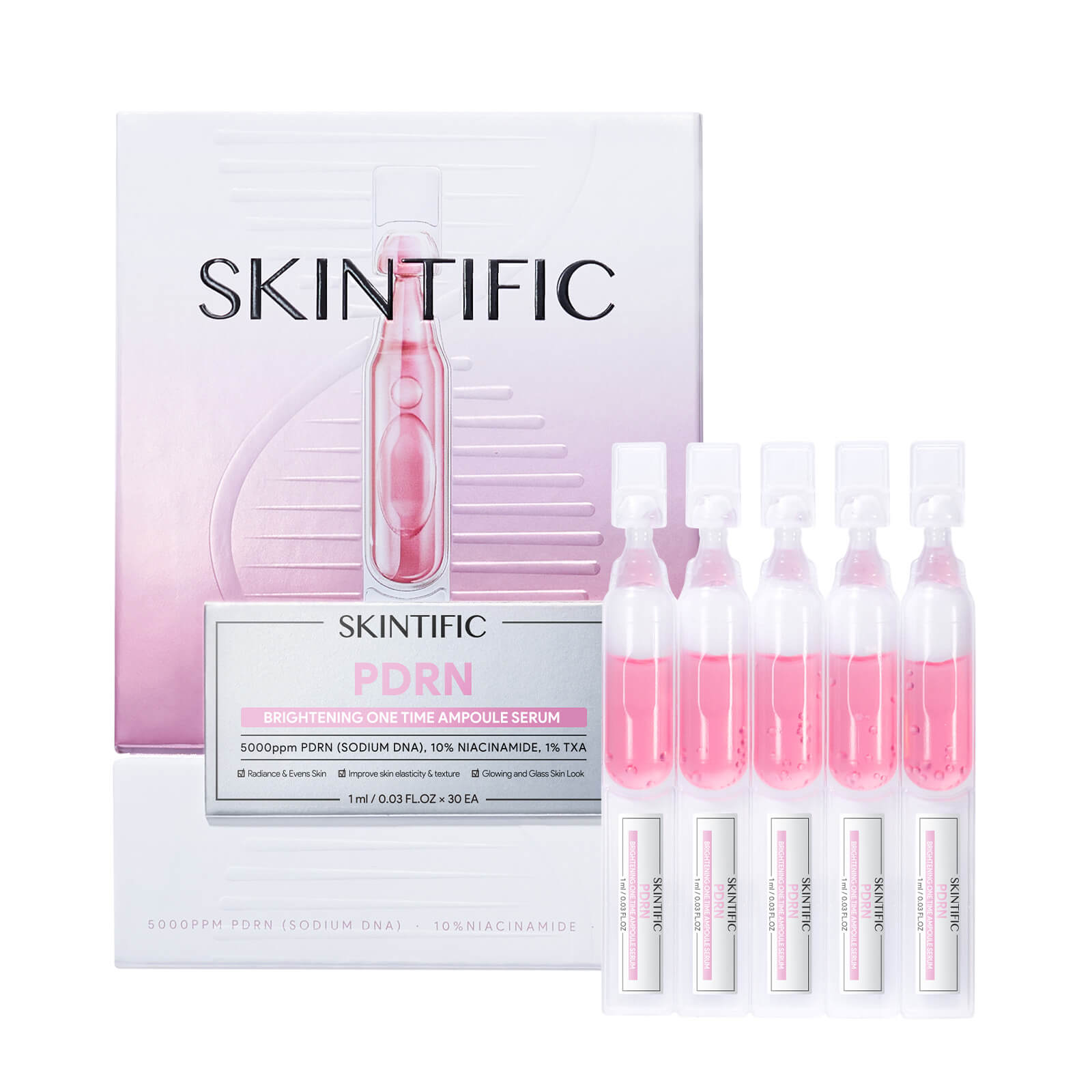 PDRN Brightening One Time Ampoule Serum 30pcs